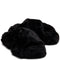 black faux fur