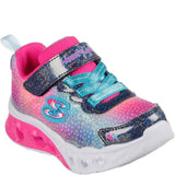 Girls' Skechers Flutter Heart Lights Simply Love Trainers