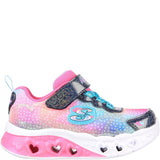 Girls' Skechers Flutter Heart Lights Simply Love Trainers