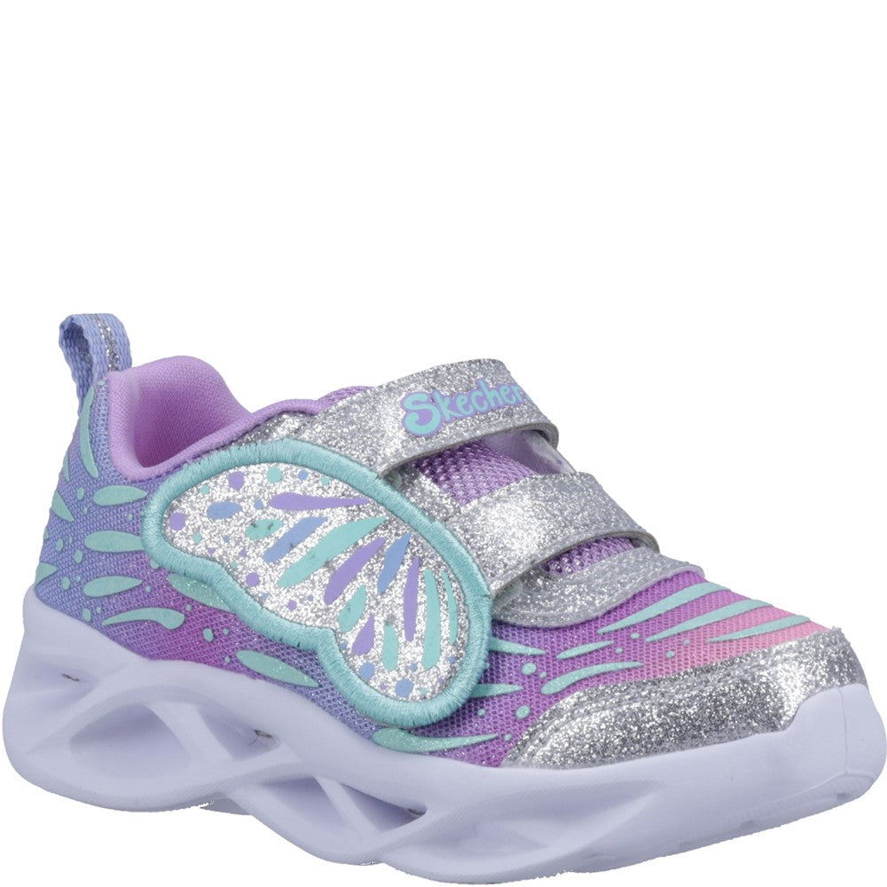SKECHERS KIDS Twisty Brights 2.0 302339L (Little Kid/Big Kid) キッズ・ジュニア スニー Skechers TWISTY BRIGHTS - Trainers - lavender pink⁄lilac - Zalando