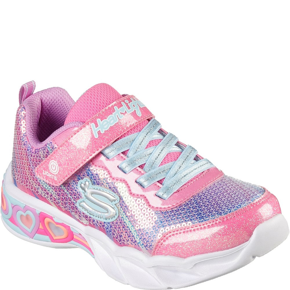 Girls' Skechers Sweetheart Lights Lets Shine Trainers