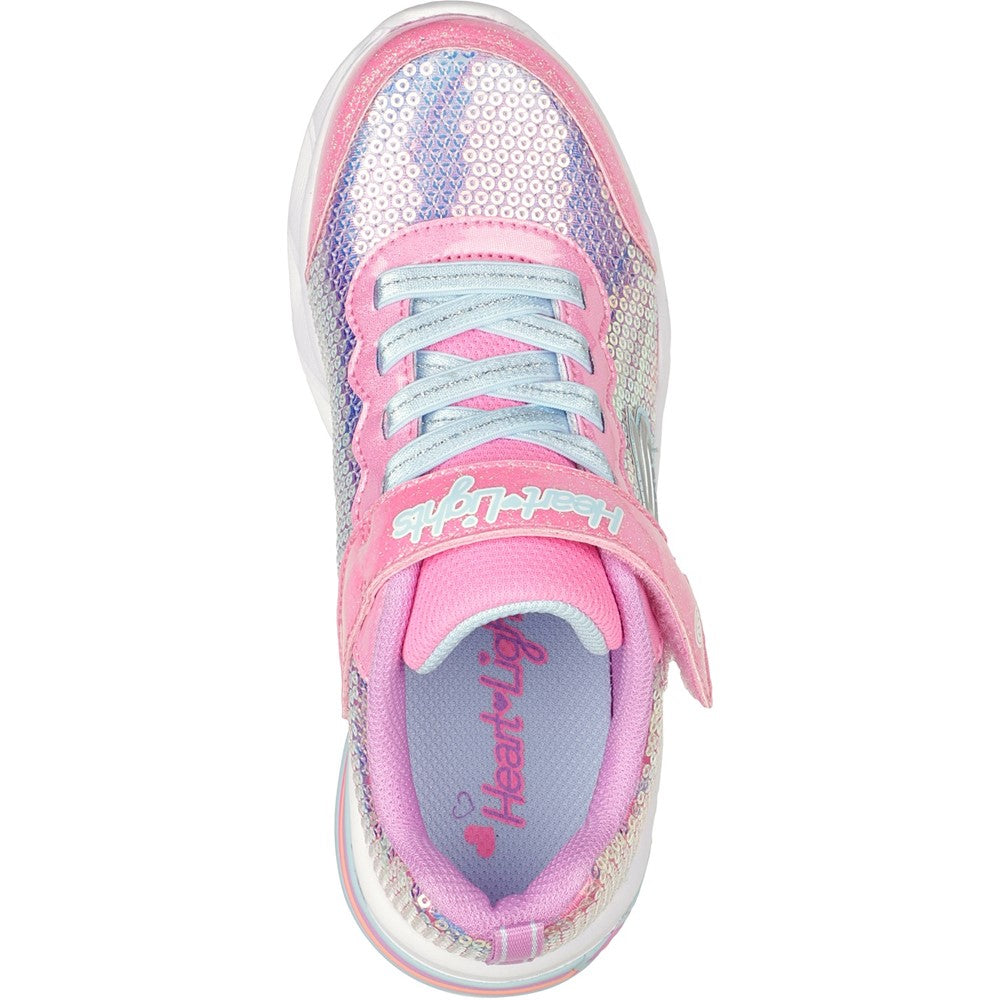 Girls' Skechers Sweetheart Lights Lets Shine Trainers