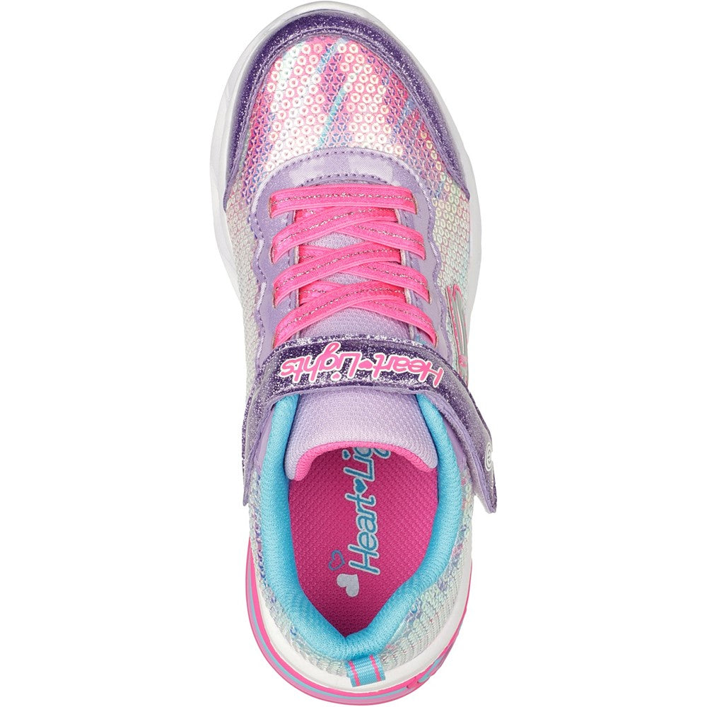 Girls' Skechers Sweetheart Lights Lets Shine Trainers