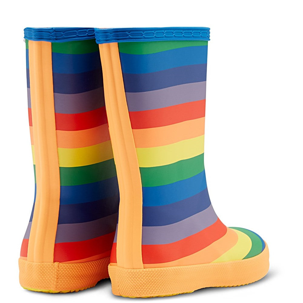 Kids' Hunter Original First Classic Rainbow Print Wellington Boots