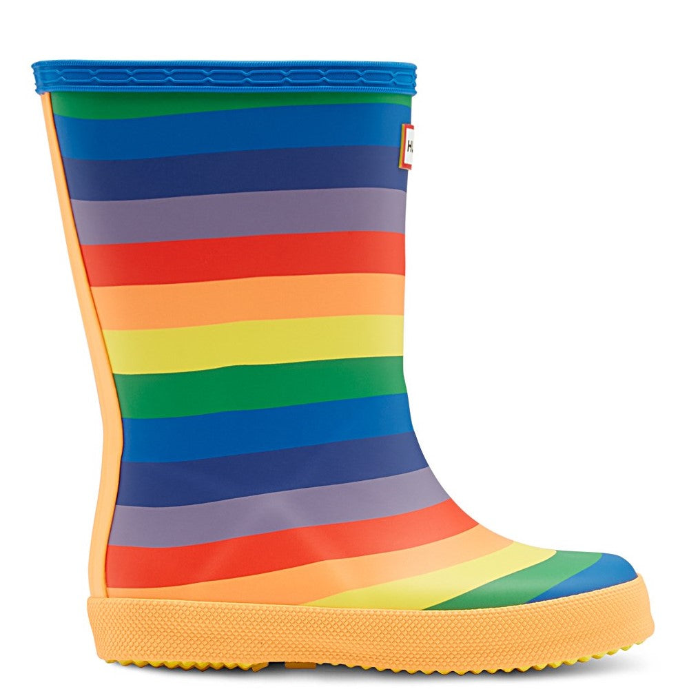 Kids' Hunter Original First Classic Rainbow Print Wellington Boots