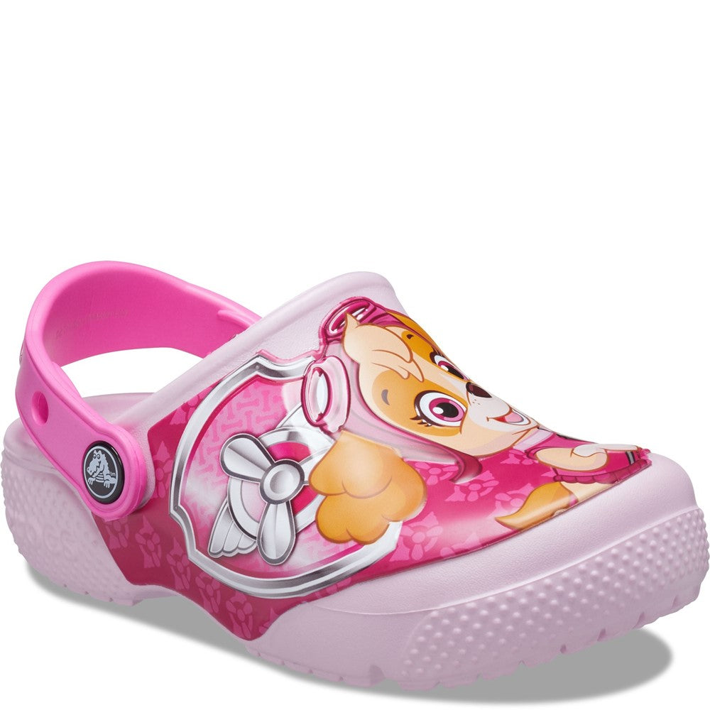Pink paw patrol crocs discount