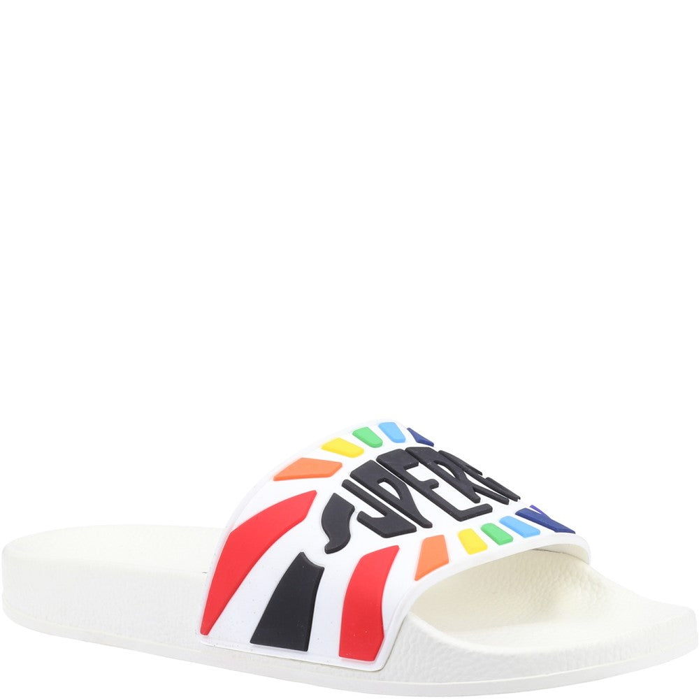 Women's Superga Slide Multicolour Logo Sandals