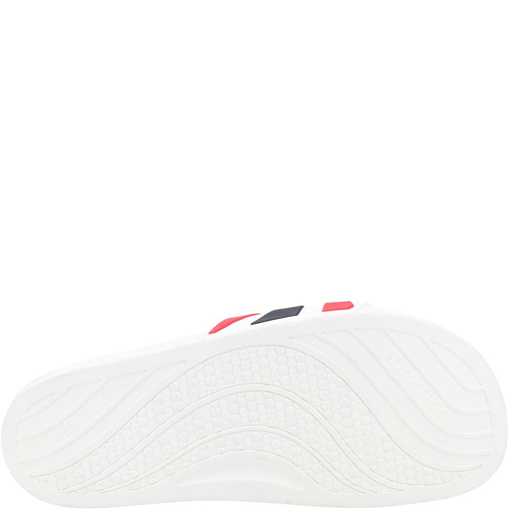 Women's Superga Slide Multicolour Logo Sandals