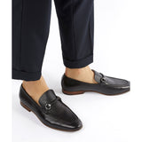 Men's Dune Santino Woven Trim Loafers