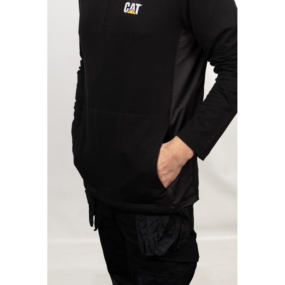 Men's Caterpillar Coolmax Quarter Zip Hoodie