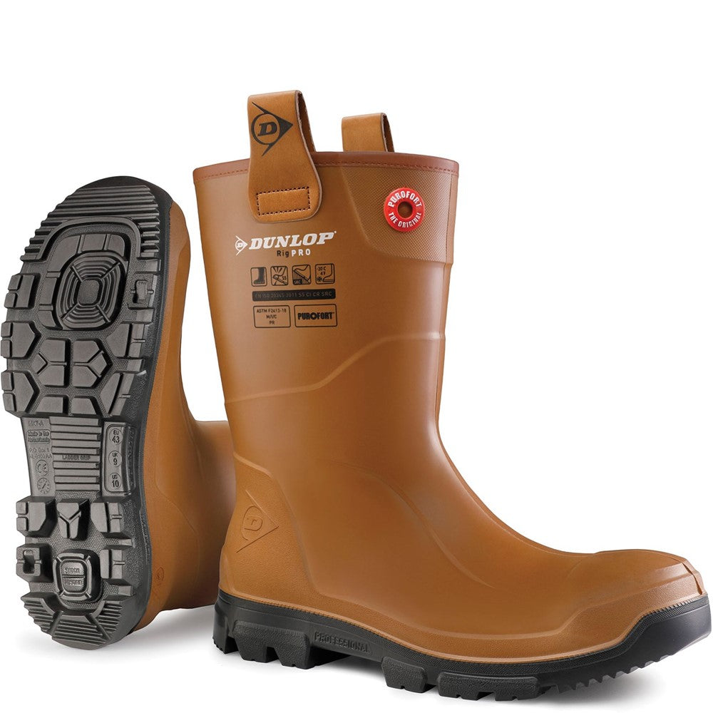 Unisex Dunlop Purofort RigPRO Full Safety Wellington