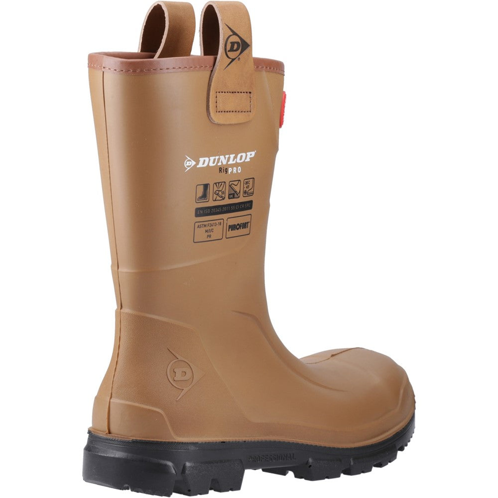 Unisex Dunlop Purofort RigPRO Full Safety Synthetic Fur lining Wellington