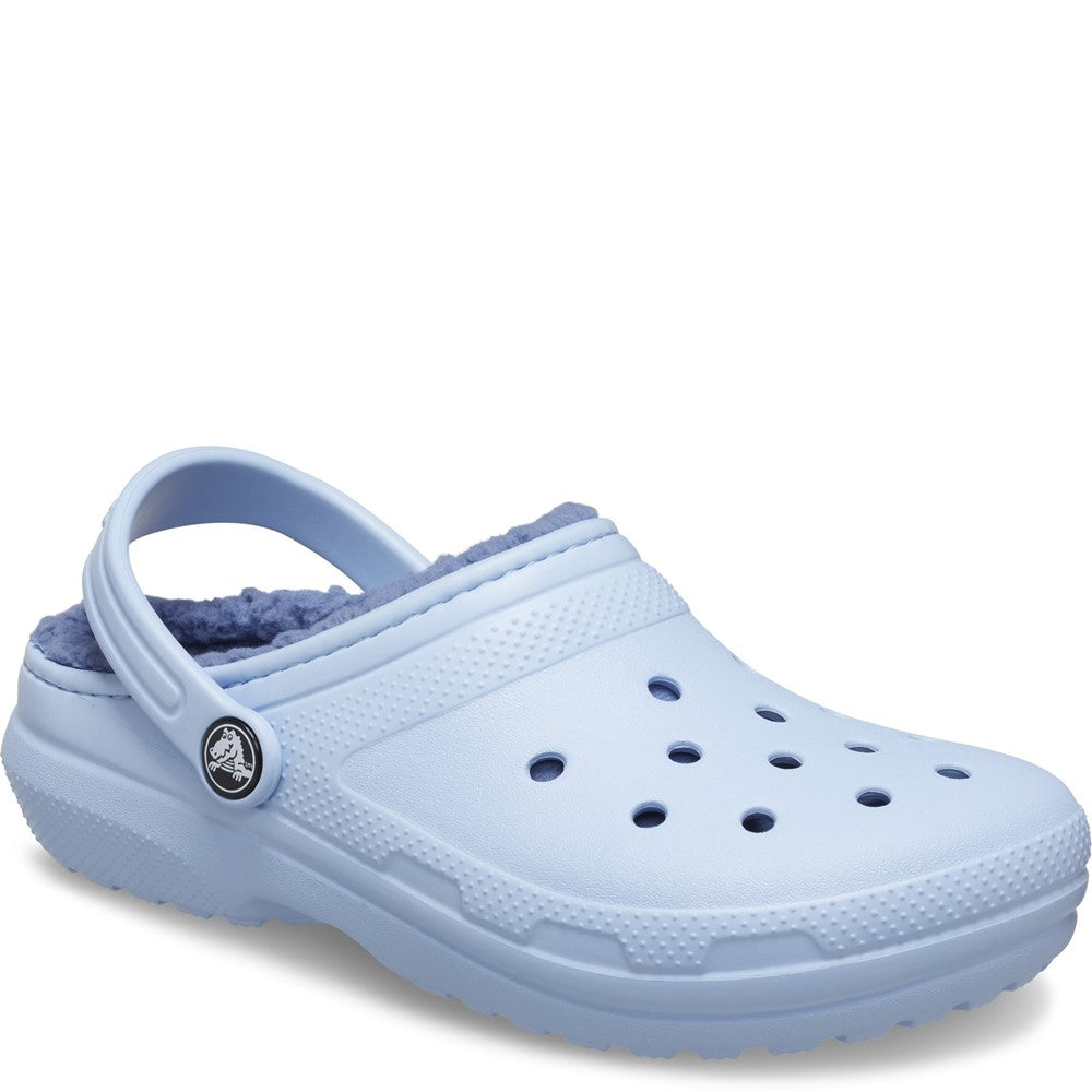 Baby blue crocs with fur discount