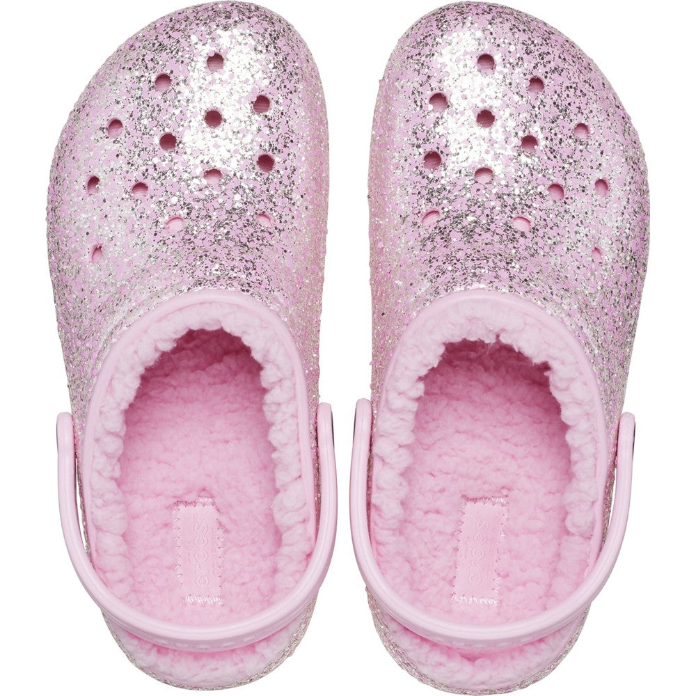 Kids' Crocs Toddlers' Classic Glitter Lined Clog