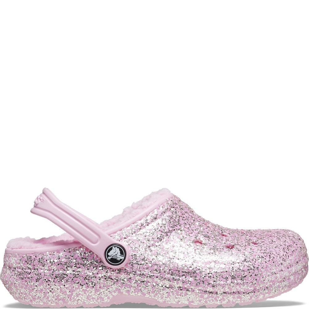 Kids' Crocs Toddlers' Classic Glitter Lined Clog