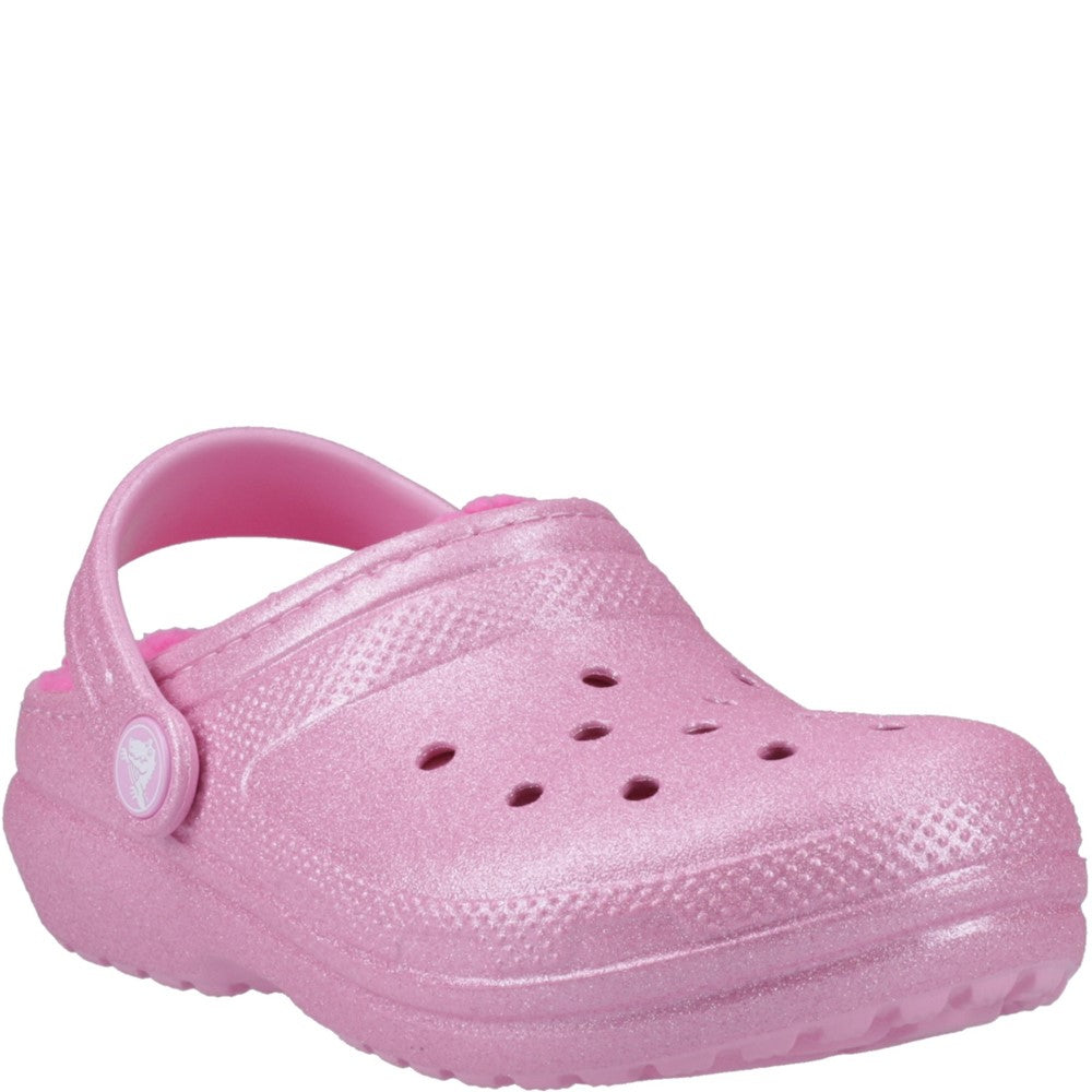 Kids' Crocs Classic Glitter Lined Clog