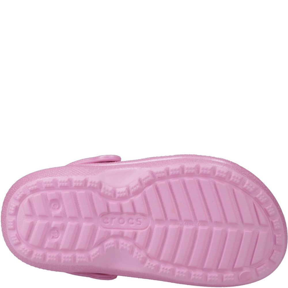 Kids' Crocs Classic Glitter Lined Clog