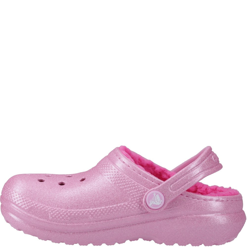 Kids' Crocs Classic Glitter Lined Clog