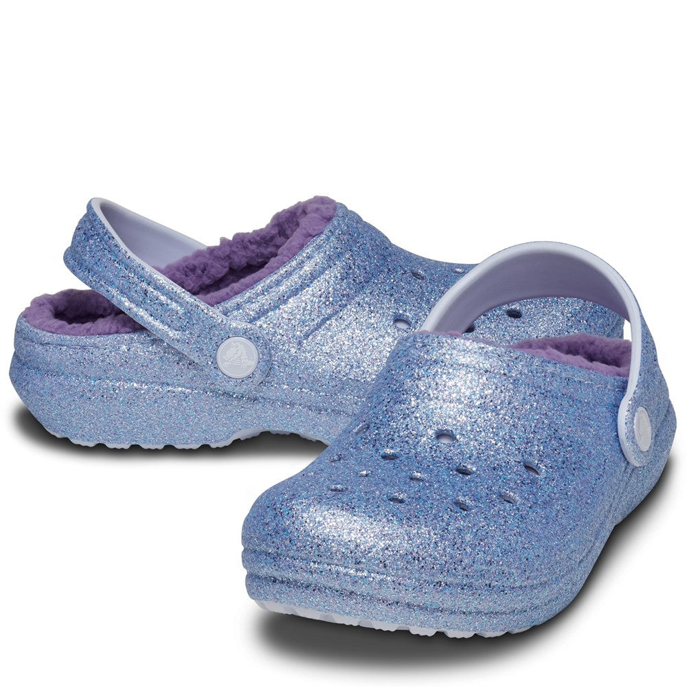 Kids' Crocs Classic Glitter Lined Clog