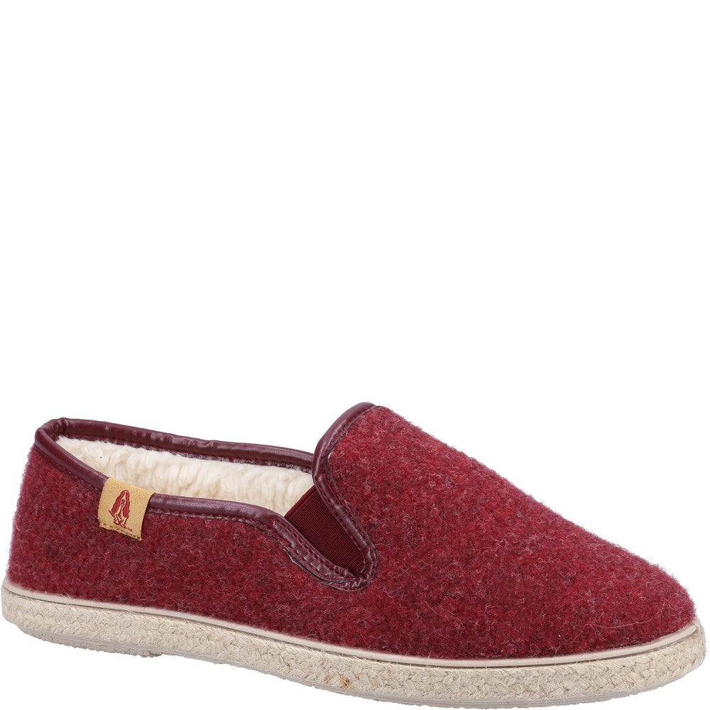 Hush Puppies Women's Recycled Cosy Slippers - Eco-Friendly Comfort (Burgundy, Size 7 US) - View #6