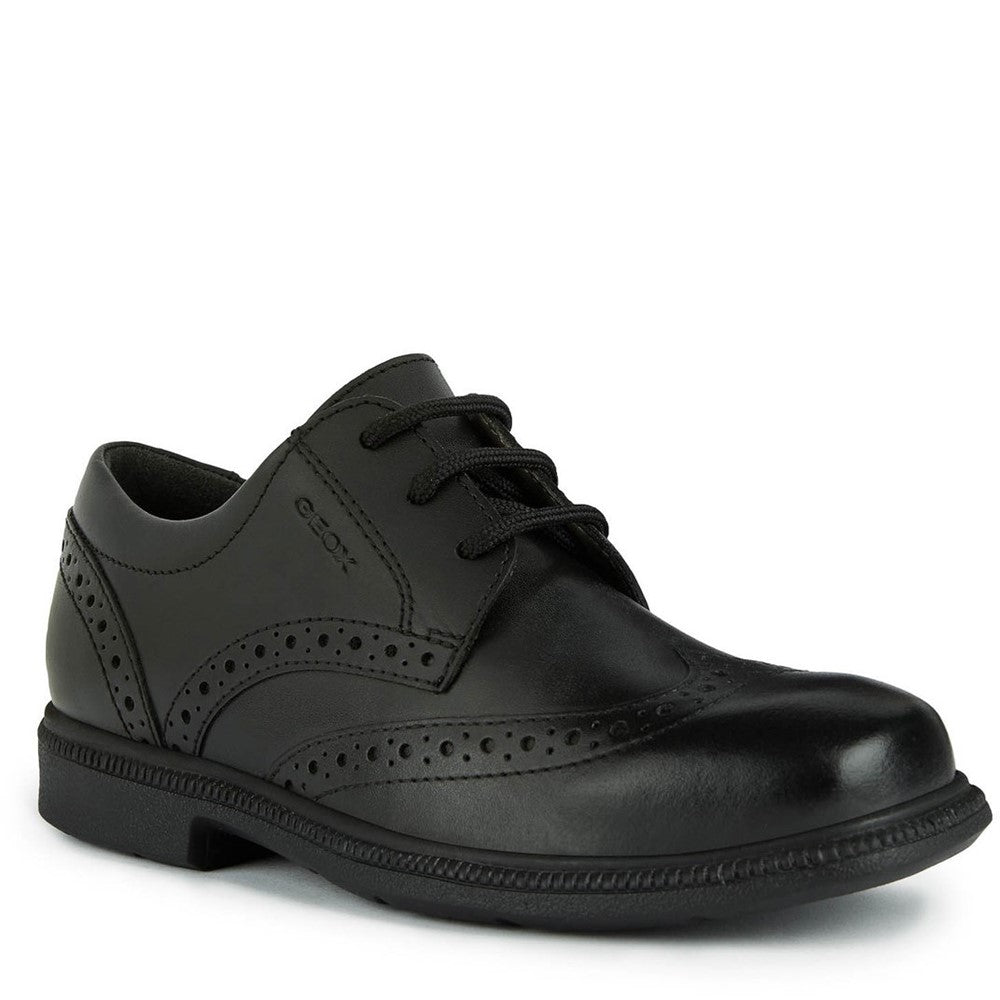 Boys' Geox Federico Brogue Senior XL School Shoes