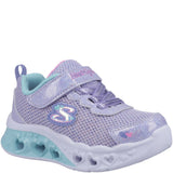 Girls' Skechers Flutter Heart Lights Bring Sparkle Trainers