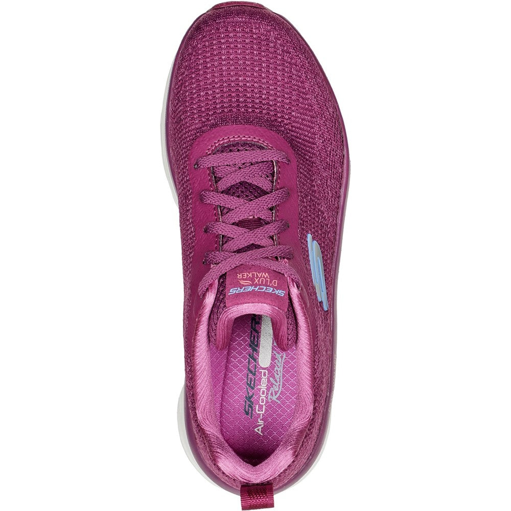 Women's Skechers D'Lux Walker Daily Beauty Trainers Plum