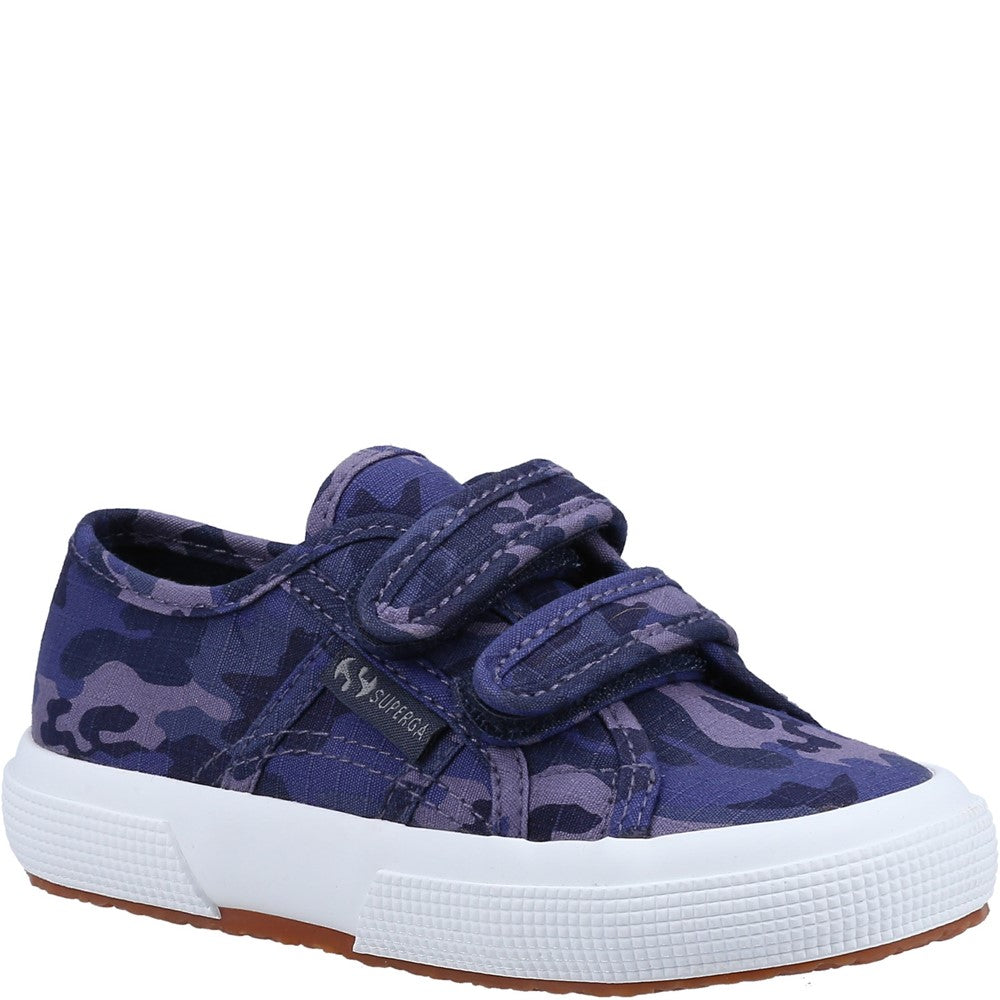 Kids' Superga 2750 Straps Camo Ripstop Trainer