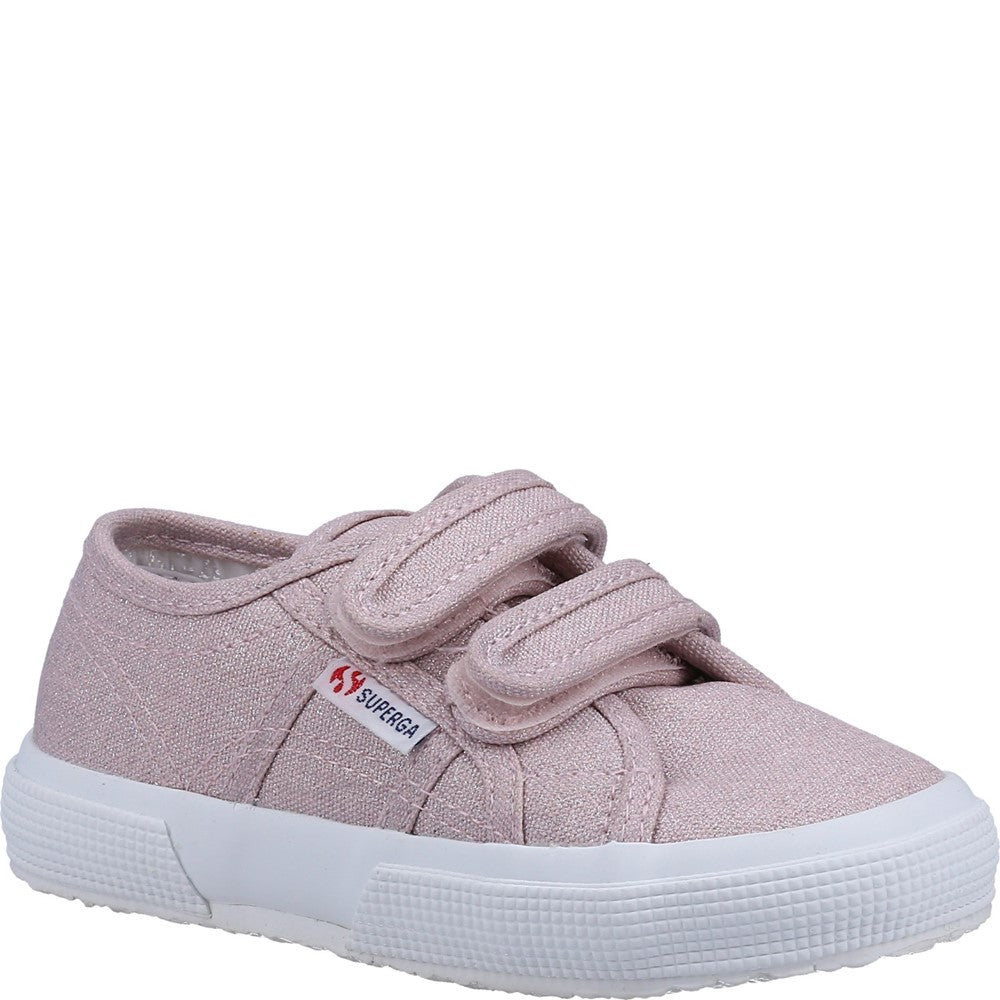 Kids' Superga 2750 Straps Glitter Canvas Trainer