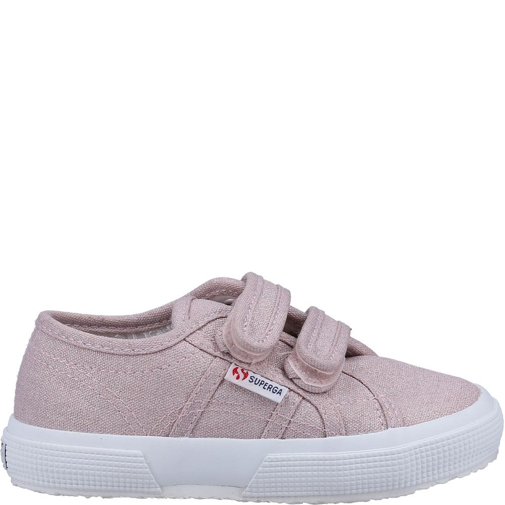 Kids' Superga 2750 Straps Glitter Canvas Trainer