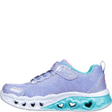 Girls' Skechers Flutter Heart Lights Bring Sparkle Trainers