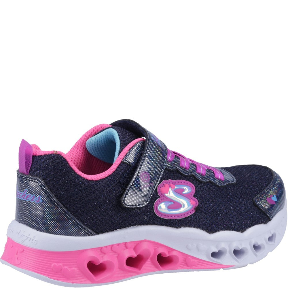 Girls' Skechers Flutter Heart Lights Bring Sparkle Trainers