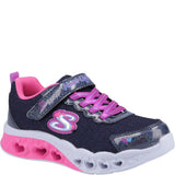 Girls' Skechers Flutter Heart Lights Bring Sparkle Trainers
