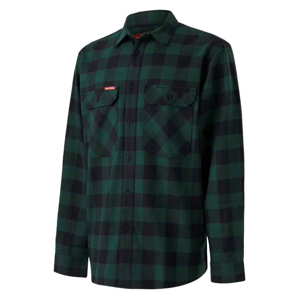 Men's Hard Yakka Long Sleeve Check Flannel Shirt