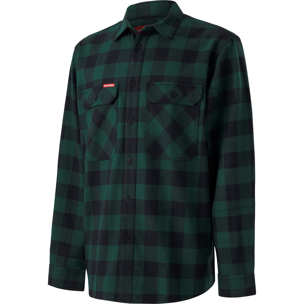 Men's Hard Yakka Long Sleeve Check Flannel Shirt