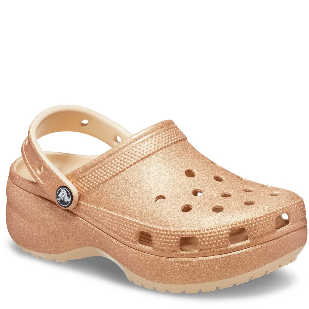 Women's Crocs Classic Platform Glitter Clog
