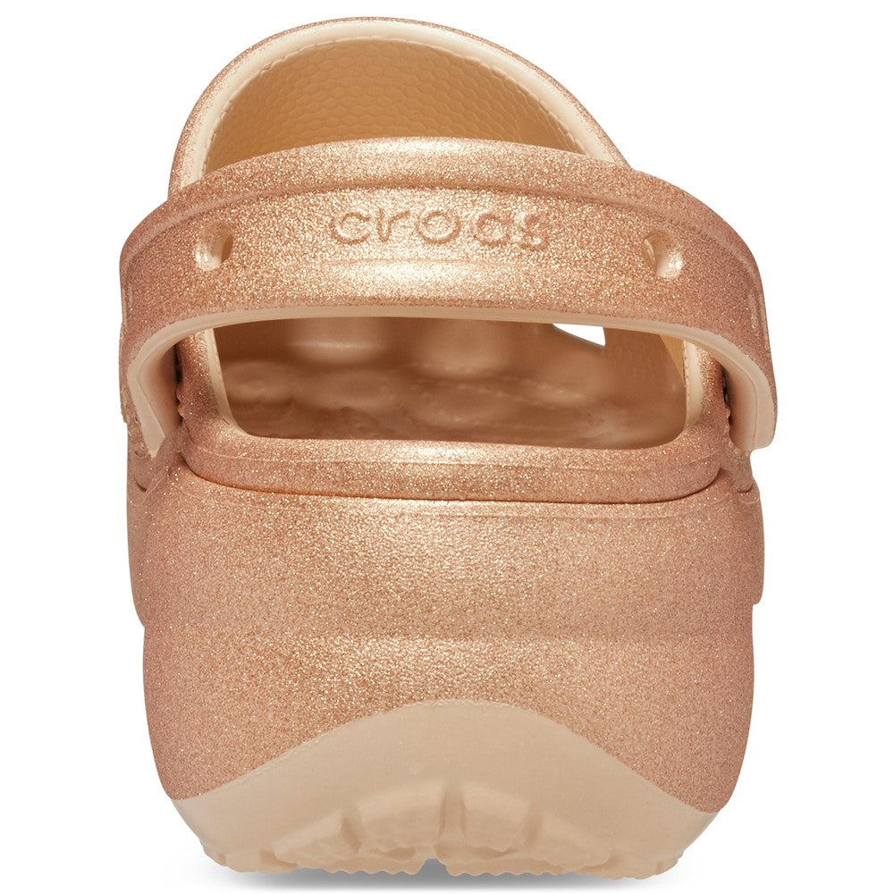 Women's Crocs Classic Platform Glitter Clog
