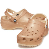 Women's Crocs Classic Platform Glitter Clog