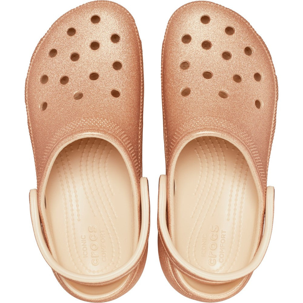 Women's Crocs Classic Platform Glitter Clog