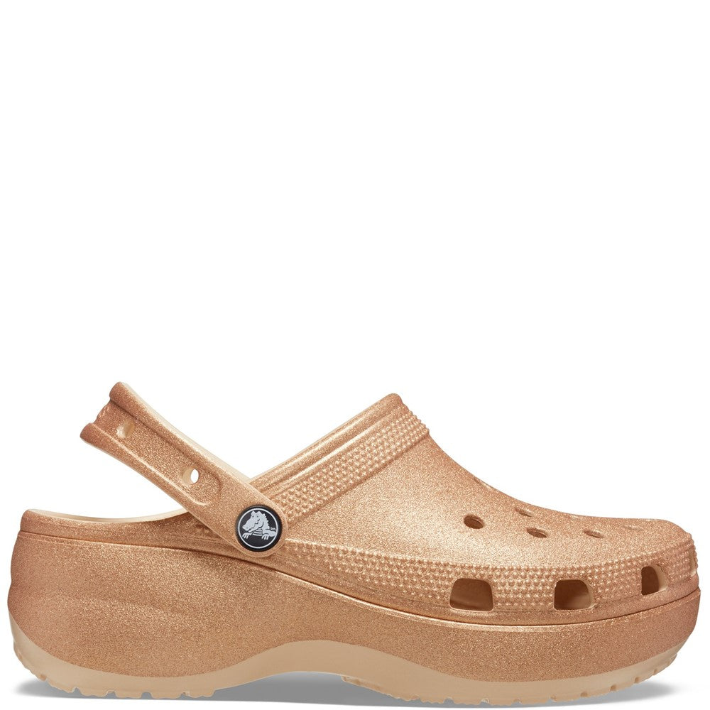 Women's Crocs Classic Platform Glitter Clog