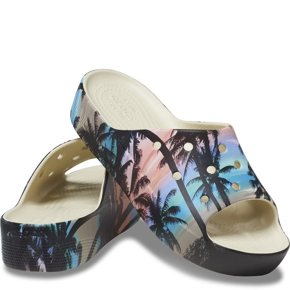 Unisex Crocs Classic Summer Nostalgia Platform Slide