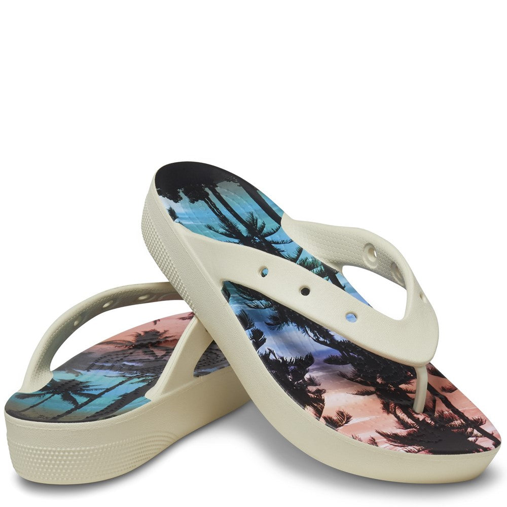 Unisex Crocs Classic Summer Nostalgia Platform Flip Flop