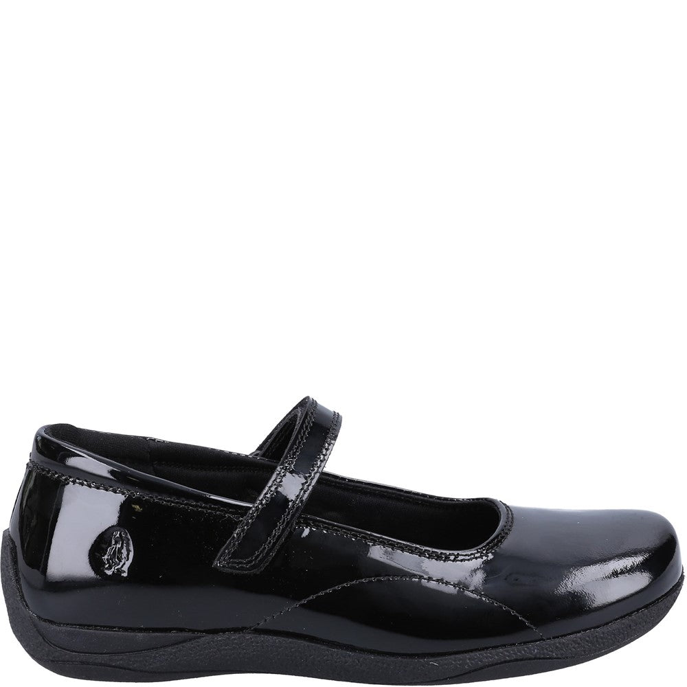 Girls' Hush Puppies Aria Patent Senior School Shoes