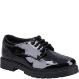 Girls' Hush Puppies Jayne Patent Senior School Shoes