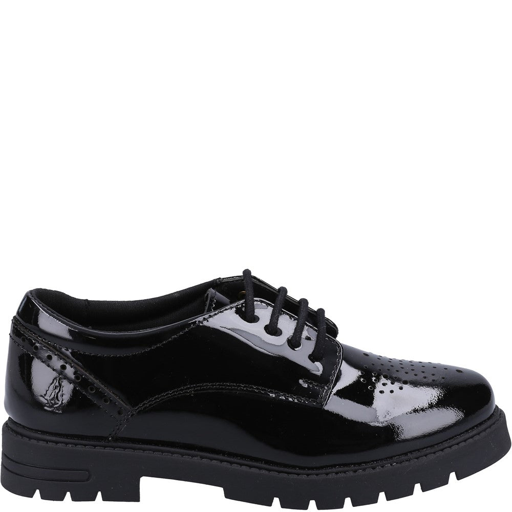 Girls' Hush Puppies Jayne Patent Senior School Shoes