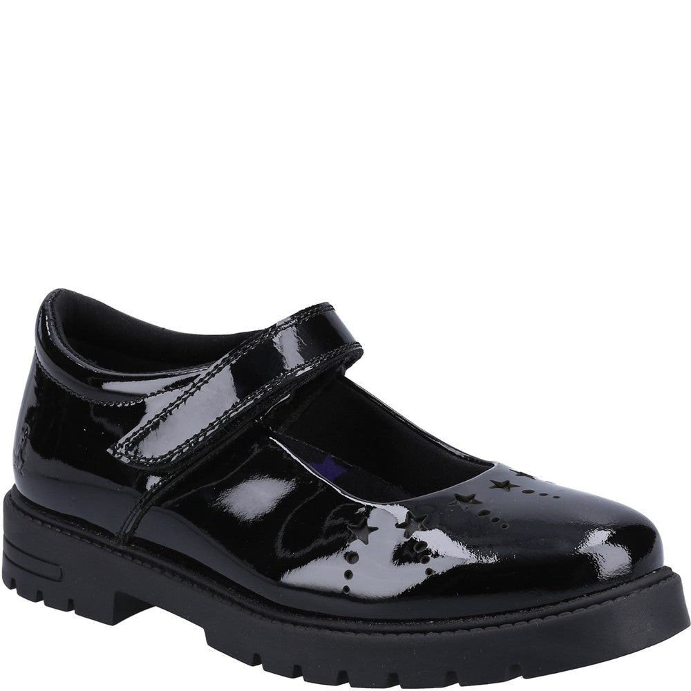 Girls' Hush Puppies Sabrina Patent Junior School Shoes