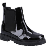 Girls' Hush Puppies Laura Patent Senior School Chelsea Boots