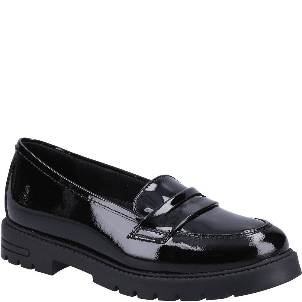 Girls' Hush Puppies Hazel Patent Senior School Shoes