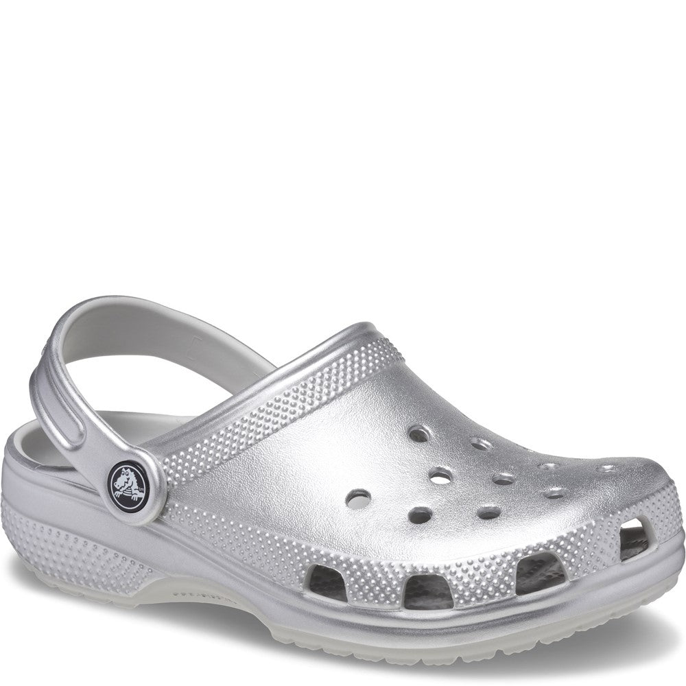 Silver crocs online