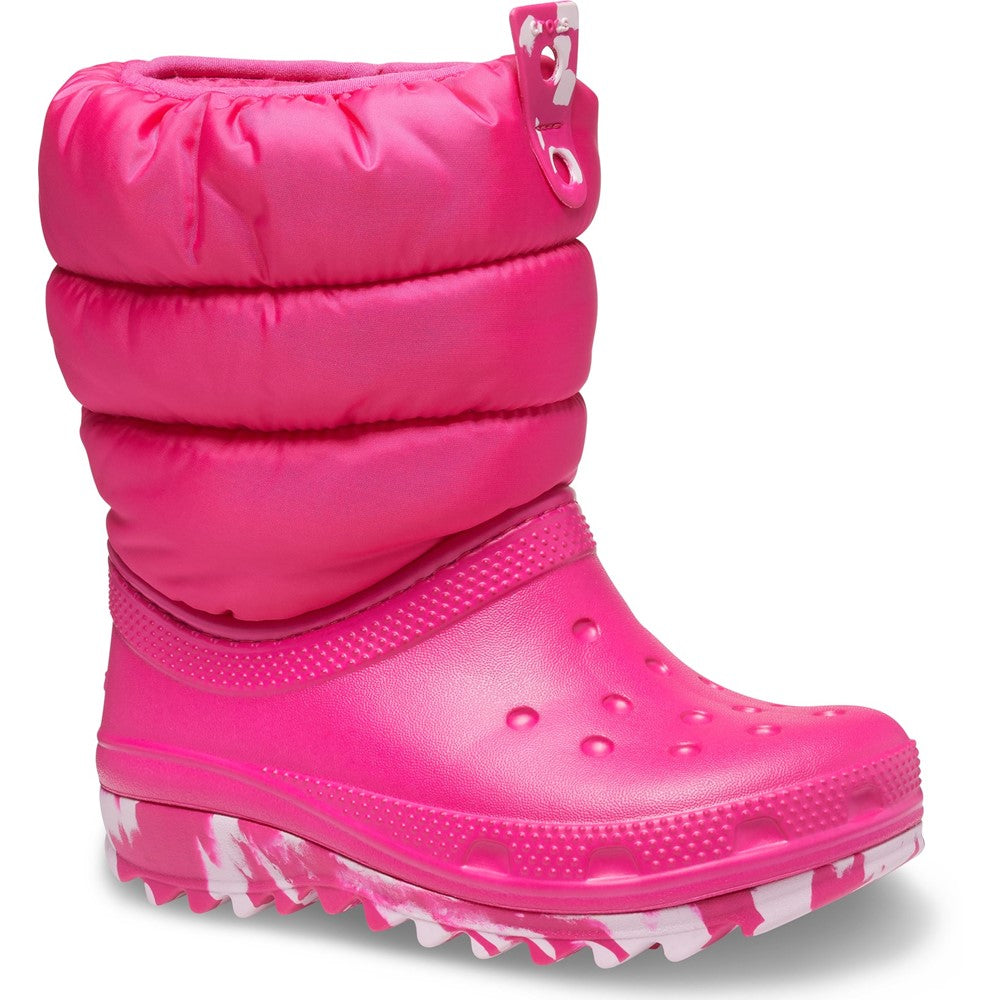 Kids' Crocs Classic Junior Neo Puff Boot Pink FreemanHardy&Willis - Main Image